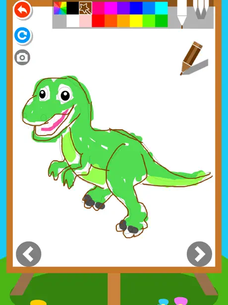 Dinosaur puzzle Doodle Colorin
