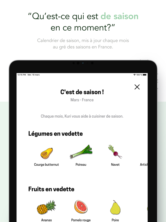 Screenshot #6 pour Kuri - Recettes de Saison