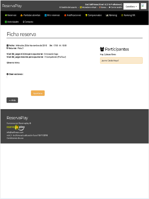 Screenshot #6 pour ReservaPlay