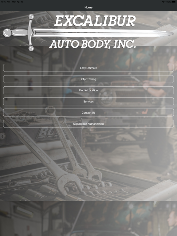 Excalibur Auto Body iPad screenshot