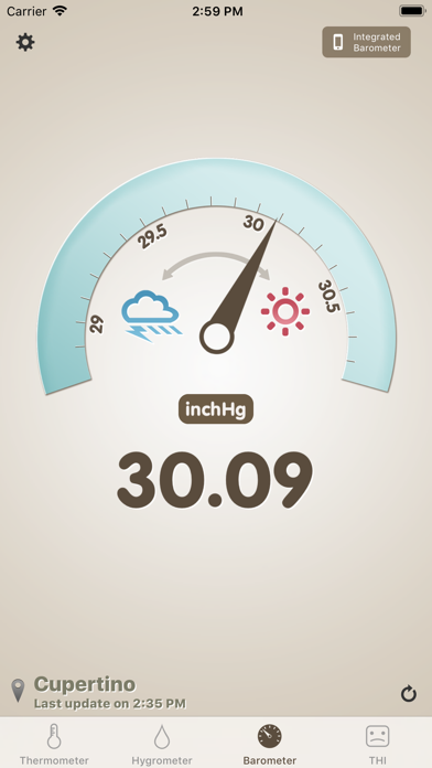 Thermo-hygrometer Screenshot