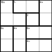 Calcudoku Puzzle
