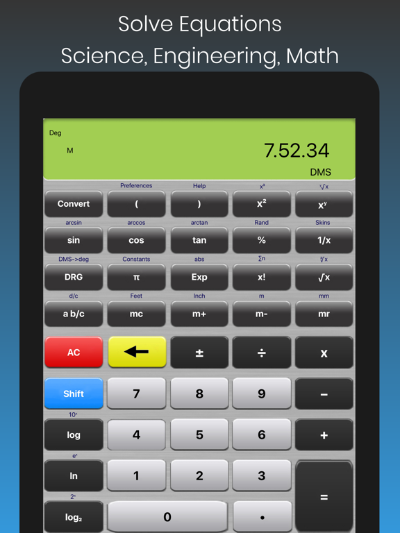 Scientific Calculator Elite iPad screenshot 4 - Utilities app