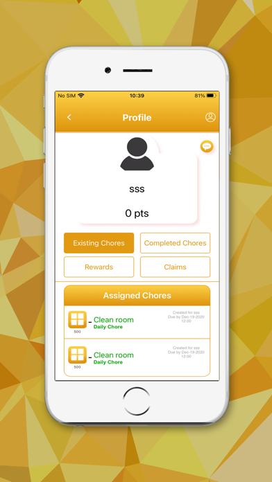 ChoreUp iPhone screenshot 4 - Social Networking app