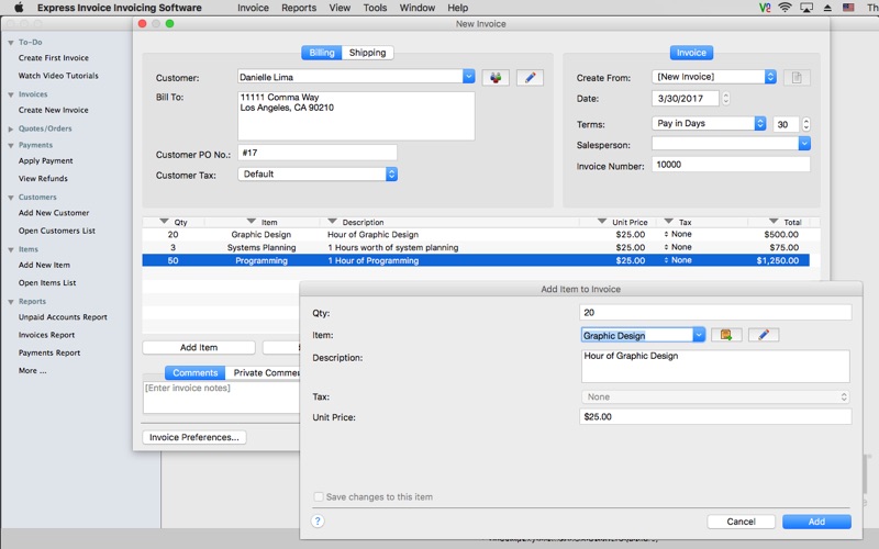 Screenshot #2 pour Express Invoice Plus