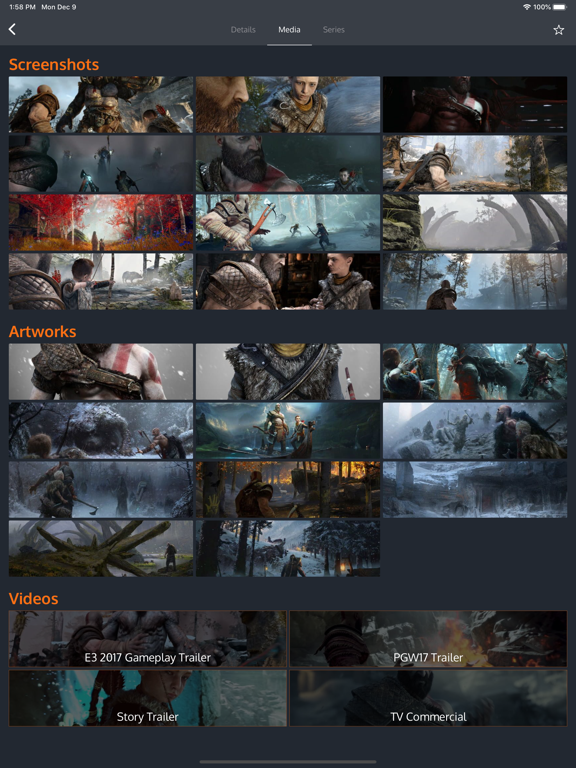 Games Tracker iPad screenshot 8 - Entertainment app