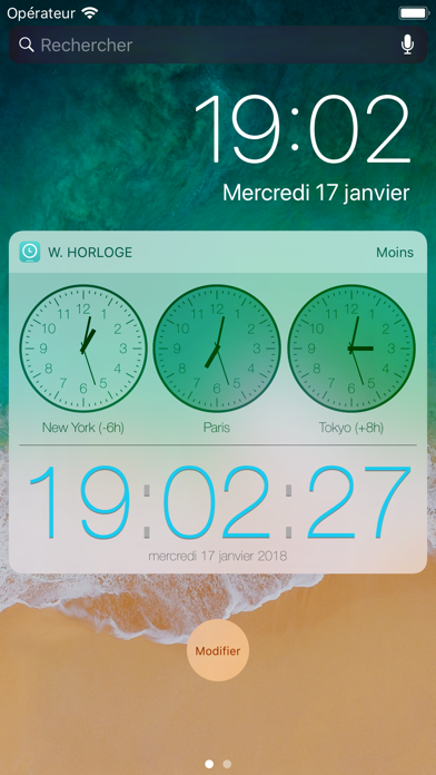 Screenshot #2 pour Widget Horloge