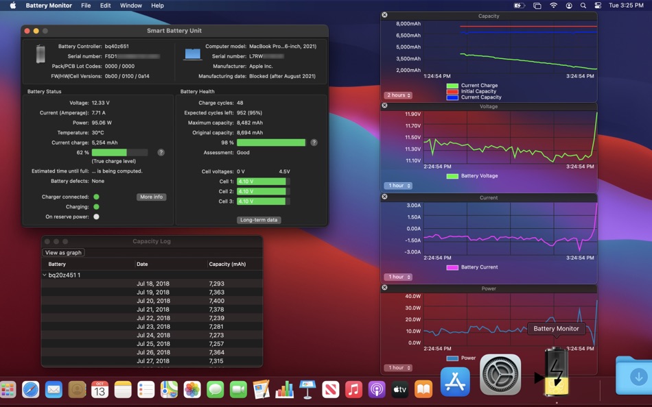 #2. Battery Monitor (macOS) 由: Marcel Bresink Software-Systeme