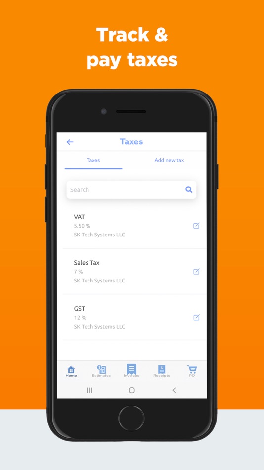 #6. Simple Invoice Maker & Receipt (iOS) 由: SK Tech Systems LLC