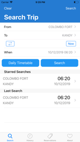 Sri Lanka Trains screenshot