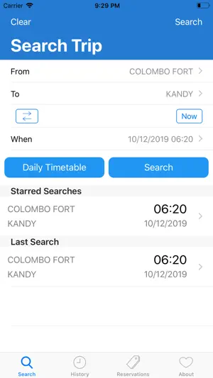 Sri Lanka Trains screenshot 1