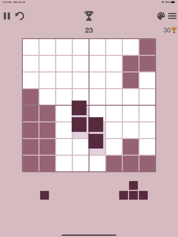 #7. Tetrium - Block puzzle game (iOS) Podle: Mikhail Prysiazhniy