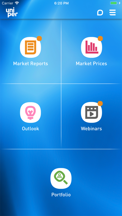Uniper Market Solutions App Screenshot
