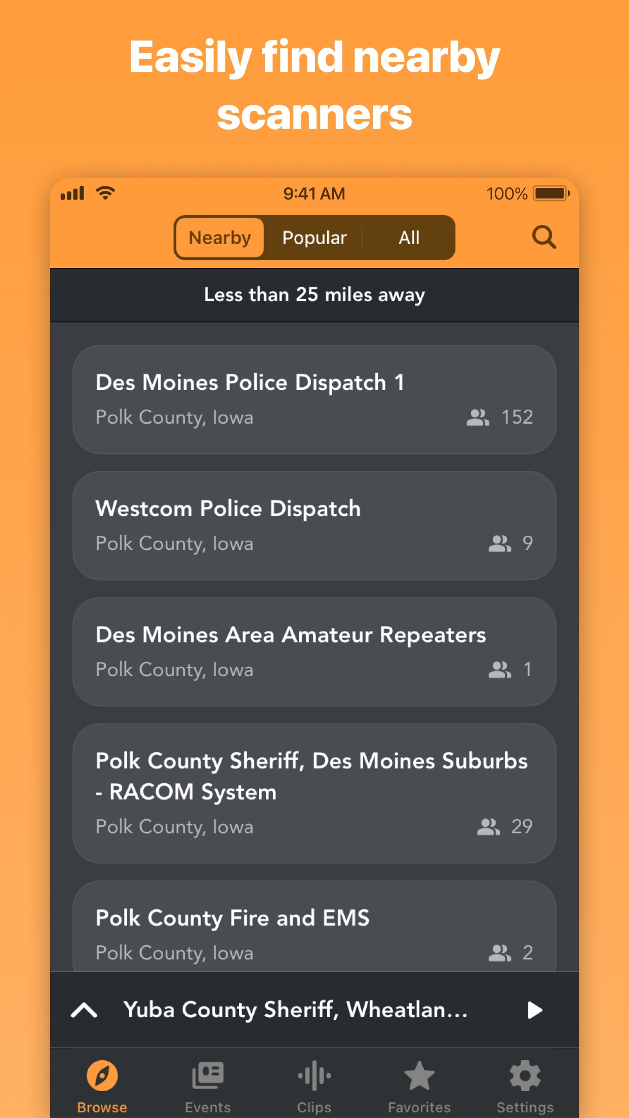 Police Scanner Radio & Fire screenshot 3