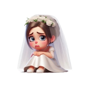Sad Bride Stickers