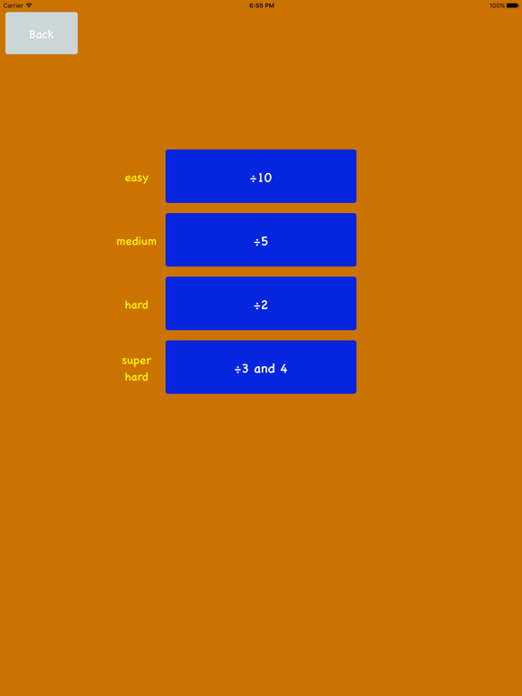 Your Times Tables & Division iPad screenshot