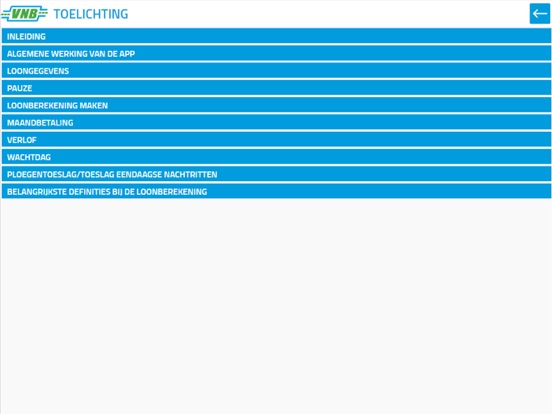 VNB Looncheck iPad app afbeelding 4