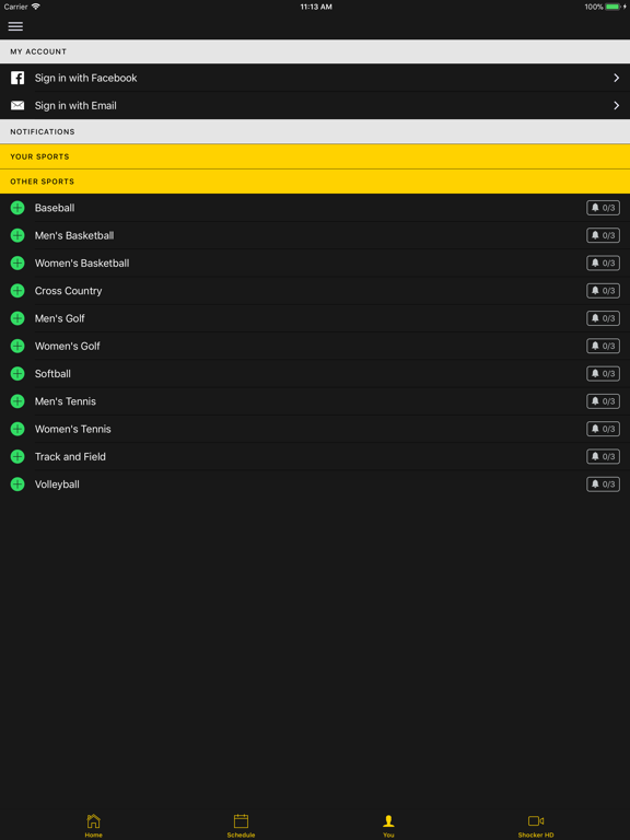 Go Shockers iPad screenshot 3 - Sports app