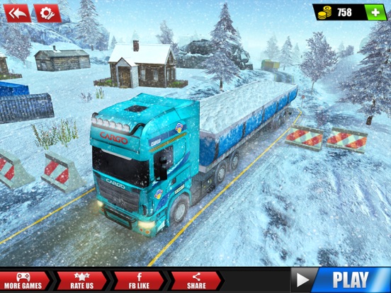 Screenshot #4 pour Snow Cargo Trailer Truck Drive