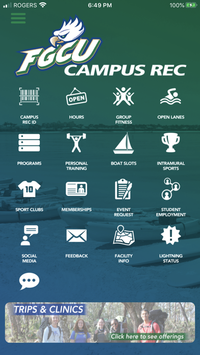 FGCU Recreation & Wellness Screenshot
