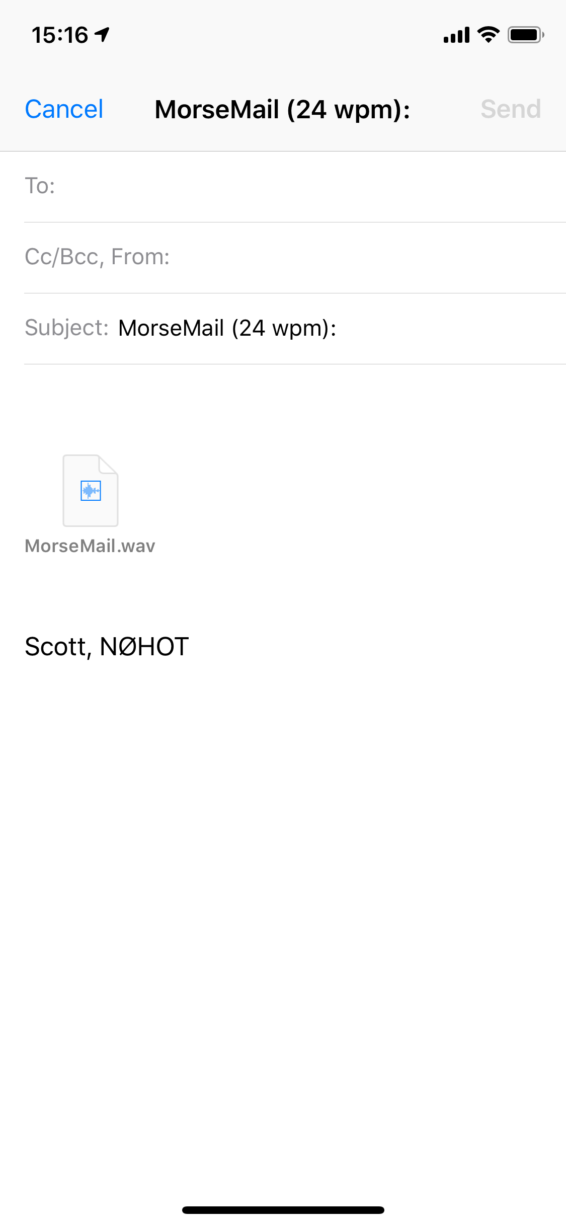 Morse eMail