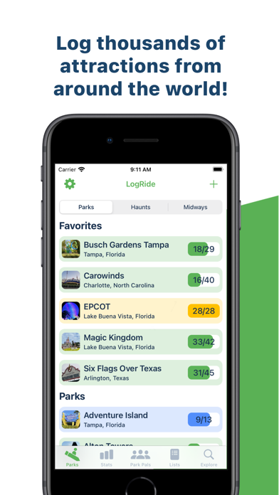 LogRide - Theme Park Trackerのおすすめ画像1