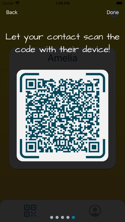 JustMetMe contact share by QR screenshot-3