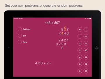 Long Multiplication iPad screenshot