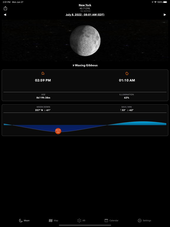 Screenshot #6 pour Moon Tracker