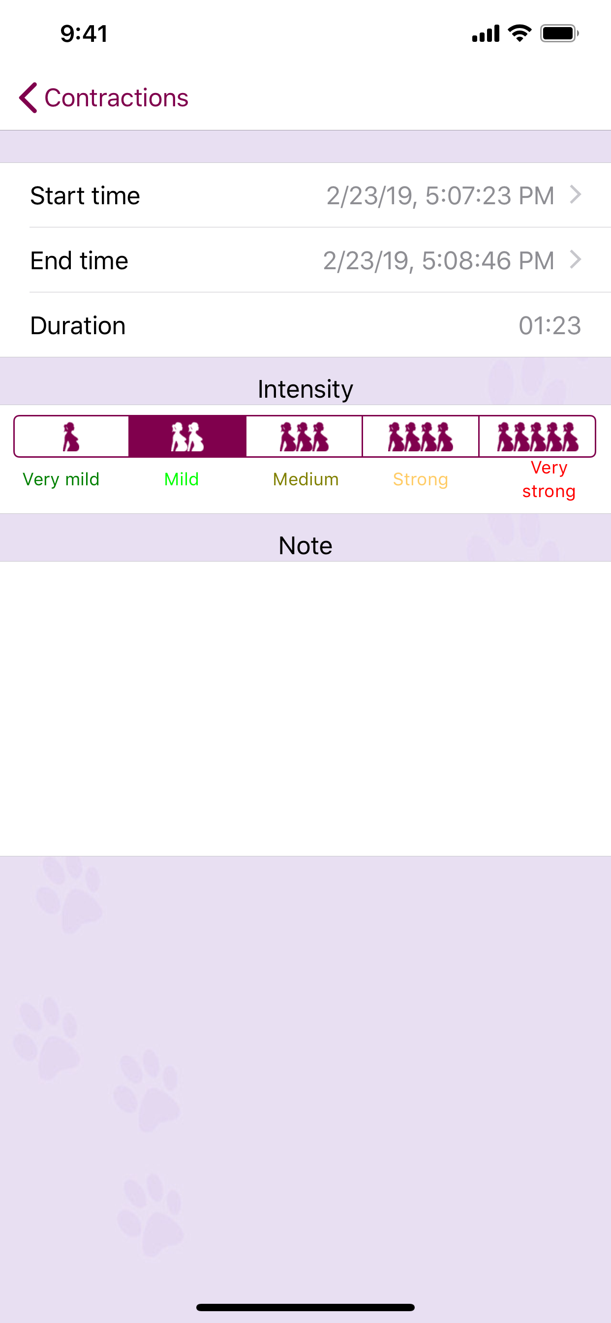 My Contraction Tracker