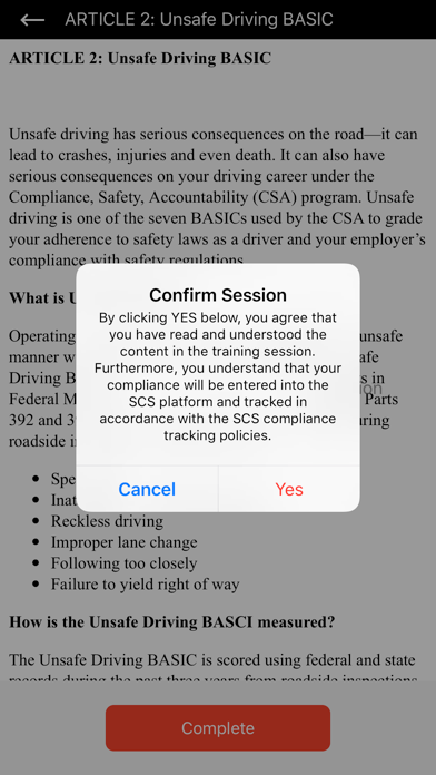 Safety Compliance & Solutions screenshot