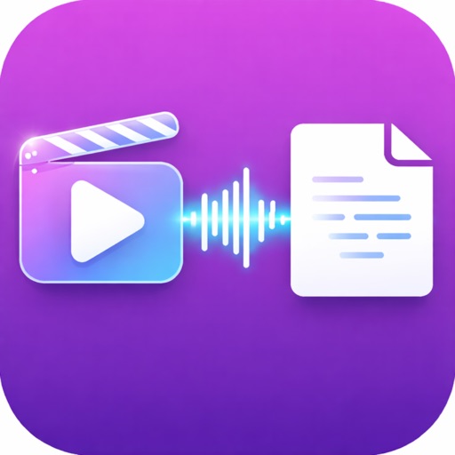 Video to Text Converter AI Icon