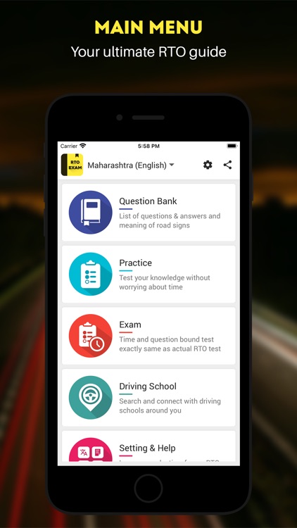 RTO Driving Licence Test India