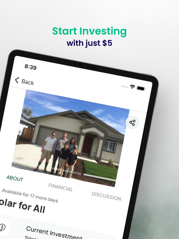 Climatize iPad screenshot 2 - Finance app