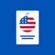 USA Naturalization Civics Test app icon - Education app for iPhone