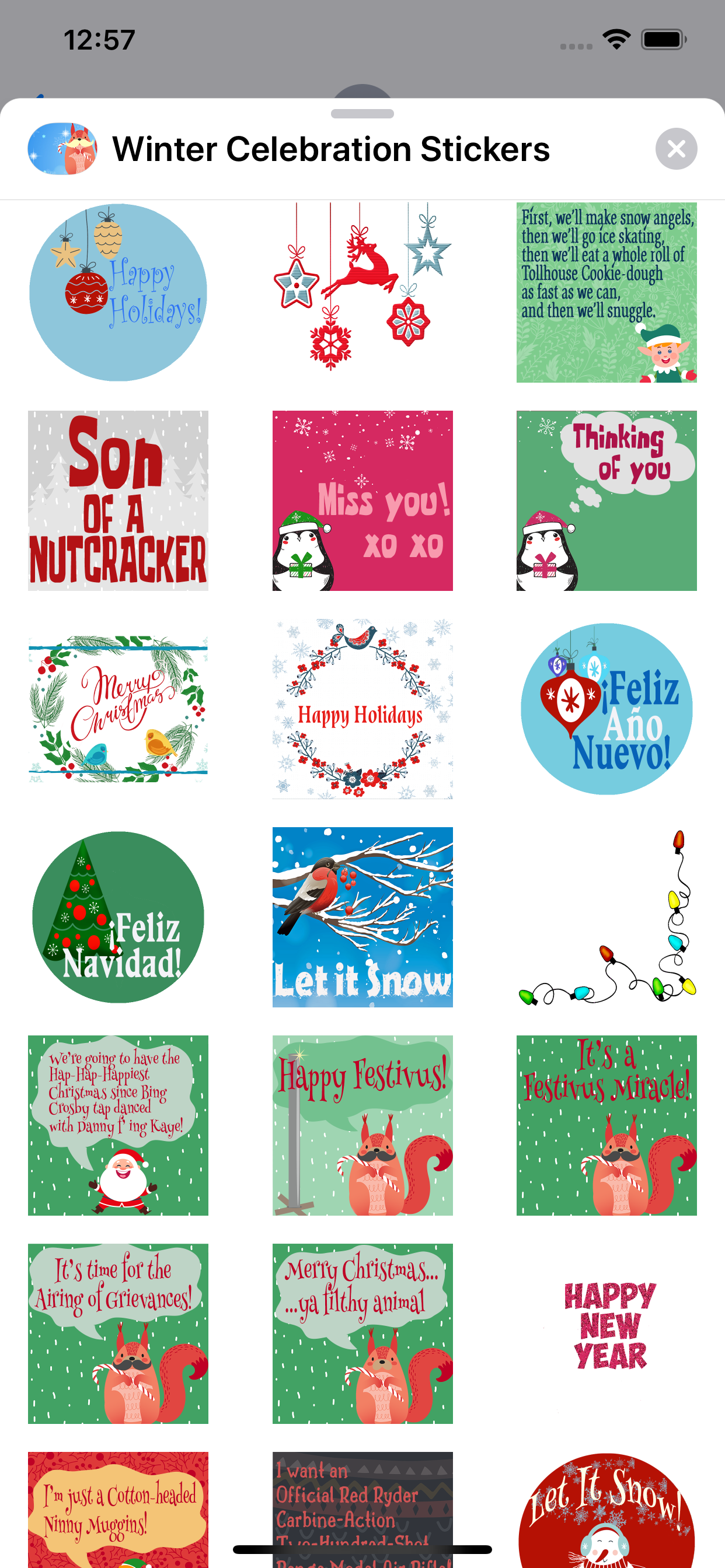 Winter Celebration Stickers screenshot 3