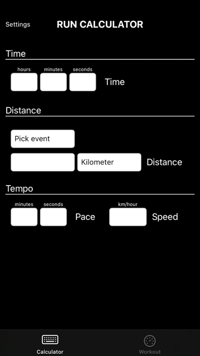 Screenshot #1 pour Run Pace Calculator
