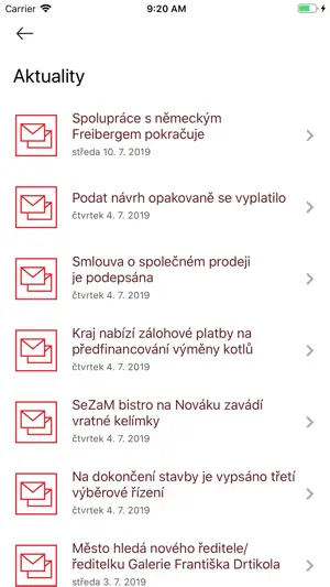 Příbram v mobilu screenshot 2