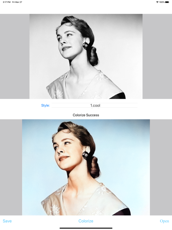 Colorize old photo iPad screenshot 1 - Utilities app