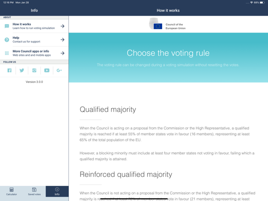 Council Voting Calculator iPad screenshot
