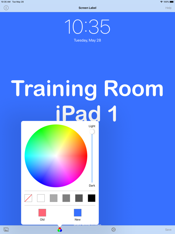 Screen Label iPad screenshot 7 - Utilities app