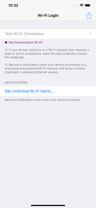 Wi-Fi Login Screenshot 1 of 2