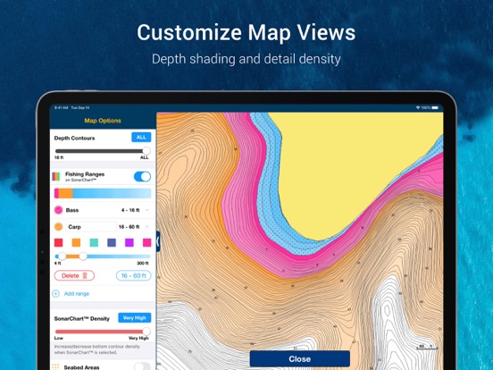 Navionics® Boating iPad app afbeelding 5