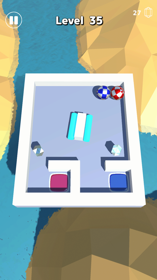 #2. TwoBalls - Swipe Ball Game (iOS) 由: TOSHIYUKI MATSUBARA