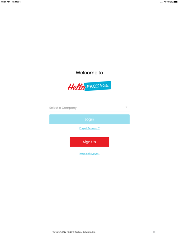 HelloPackage iPad screenshot 1 - Shopping app