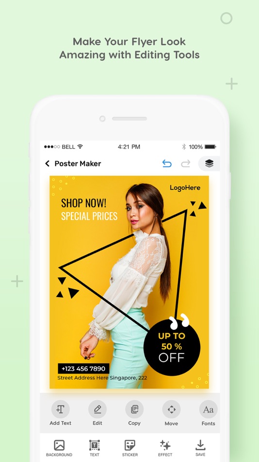 #3. Flyer Maker Poster Design (iOS) 由: Hiteshkumar Hihoriya