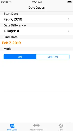 Date T Calc screenshot 1
