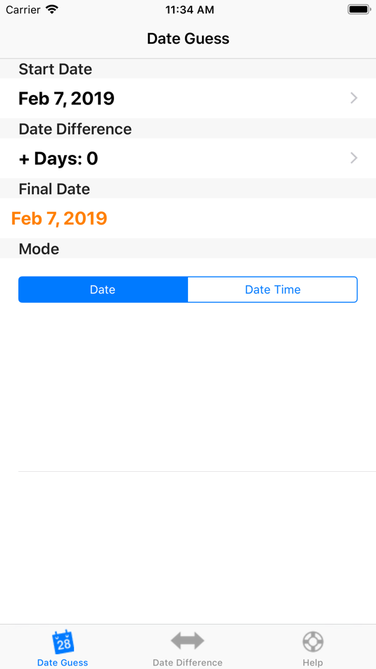 #1. Date T Calc (iOS) Podle: Roberto Panetta