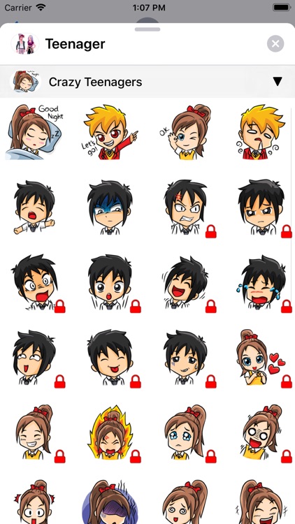 Teen Emoji Stickers