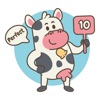 Cute Funny Cow Strickers icon